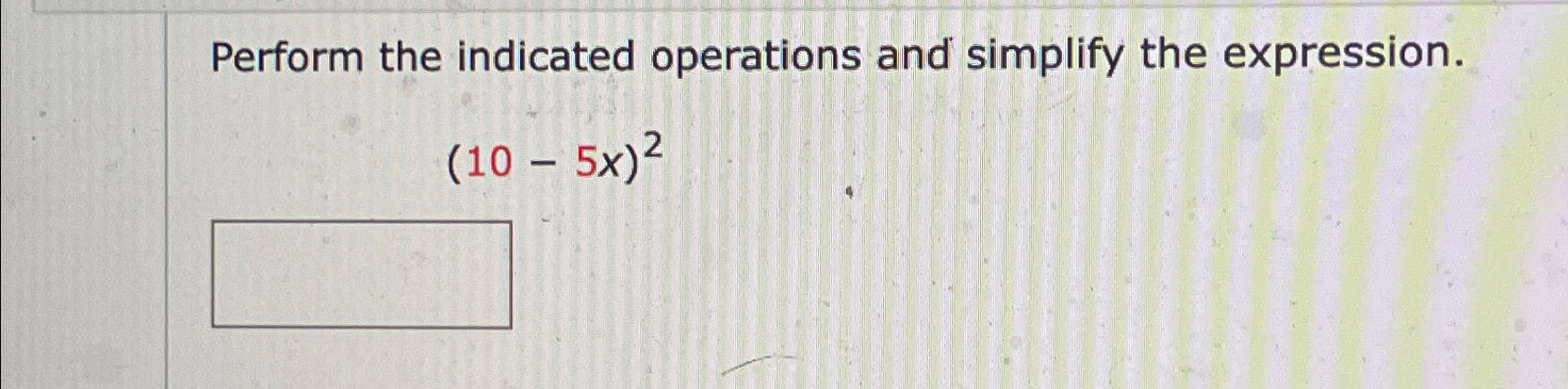 Solved Perform the indicated operations and simplify the | Chegg.com
