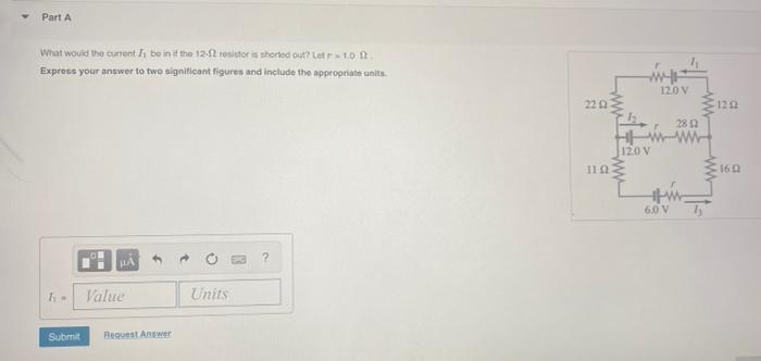 Solved Part A What would the current I be in if the 12-12 | Chegg.com