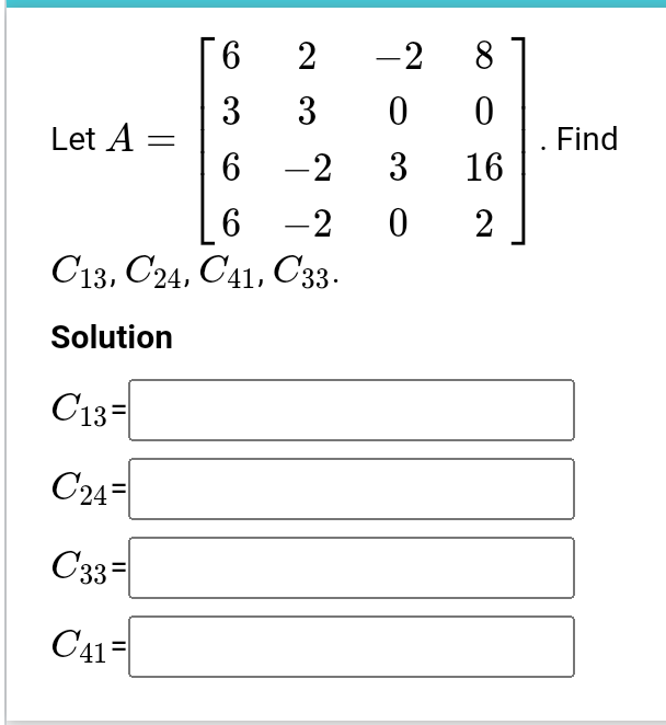 Solved Determine the values of e and g for which the | Chegg.com