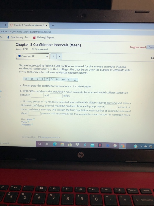 Solved Chapter 8 Confidence intervals | Chegg.com