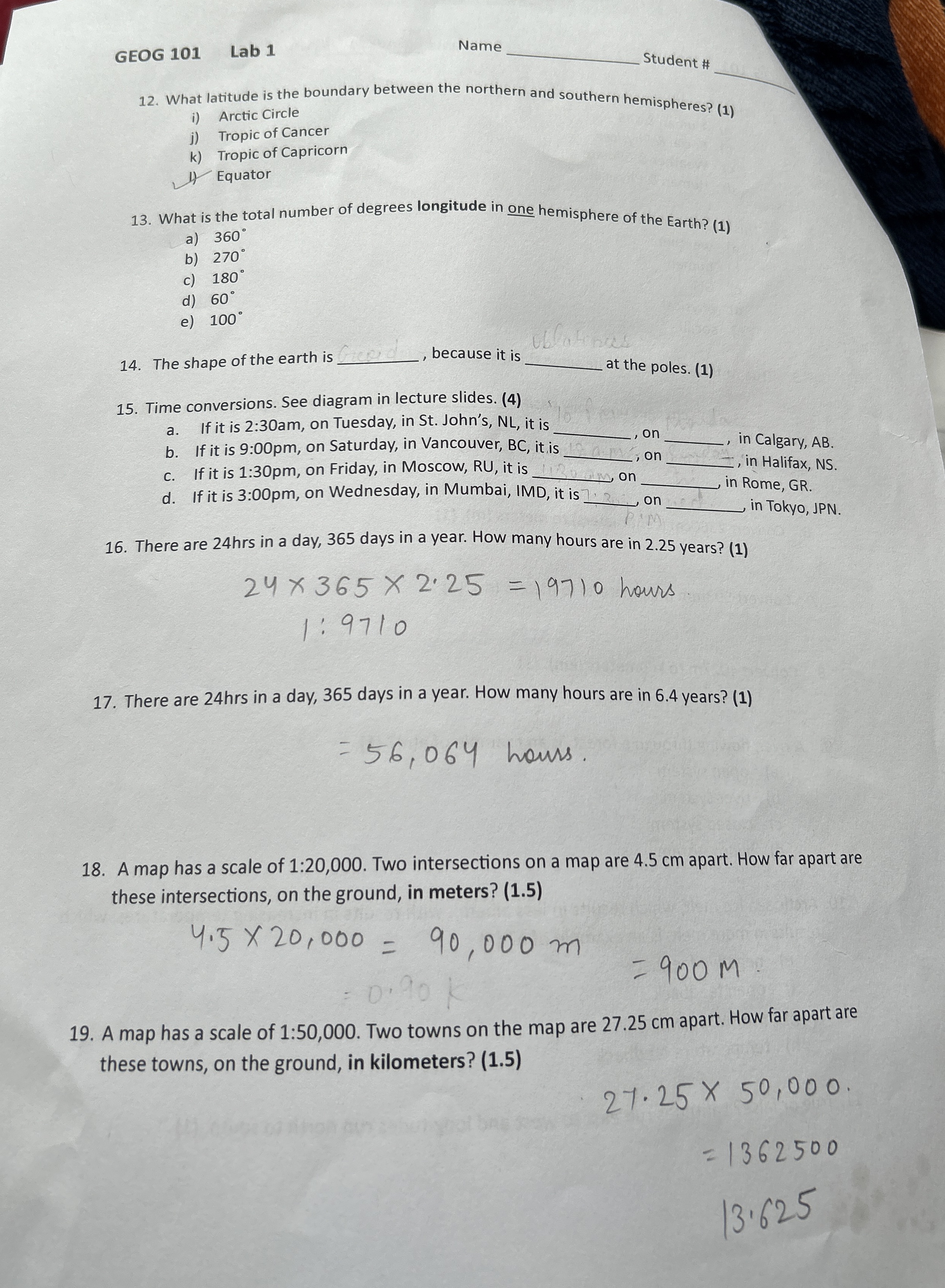 Solved What latitude is the boundary between the northern