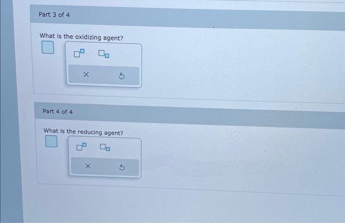 Solved or the complete redox reaction given, write the | Chegg.com