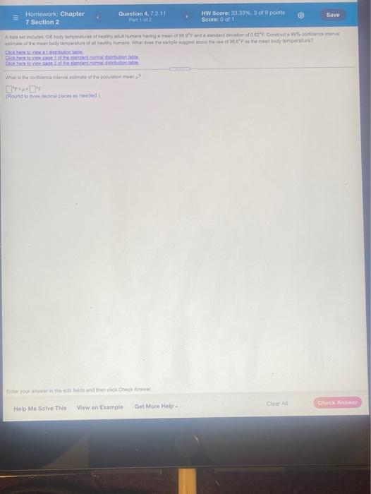 Homework: Chapter 7 Section 2 Question 4, 7.2.11 | Chegg.com
