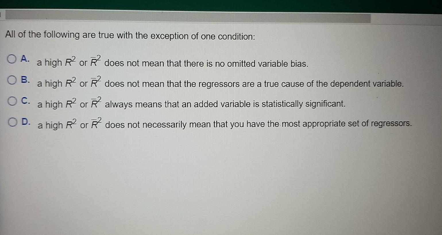 What is the meaning of you are the only exception ? - Question