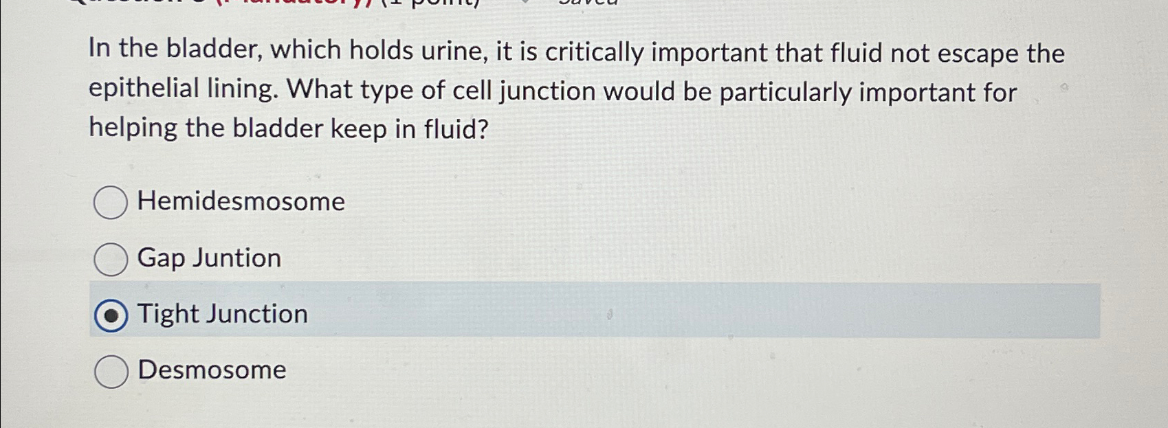 Solved In the bladder, which holds urine, it is critically