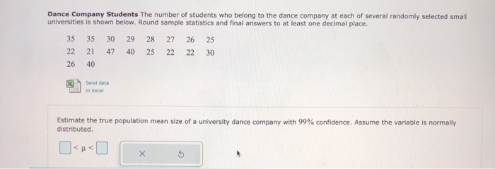 Solved Dance Company Students The number of students who | Chegg.com