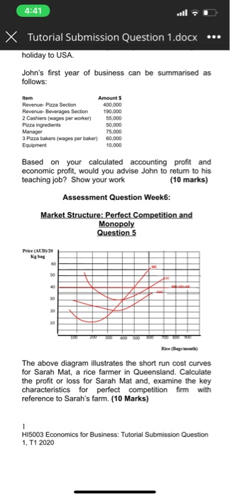 Solved 4:41 X Tutorial Submission Question 1.docx ... | Chegg.com