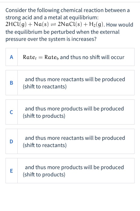 Solved Consider the following chemical reaction between a | Chegg.com