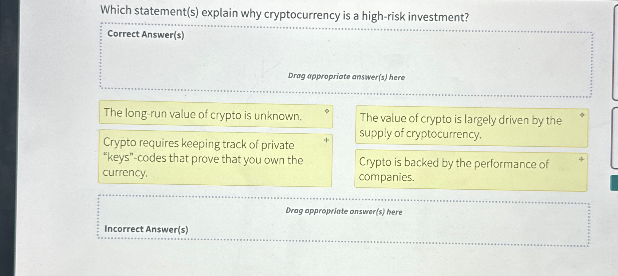 Solved Which statement(s) ﻿explain why cryptocurrency is a | Chegg.com