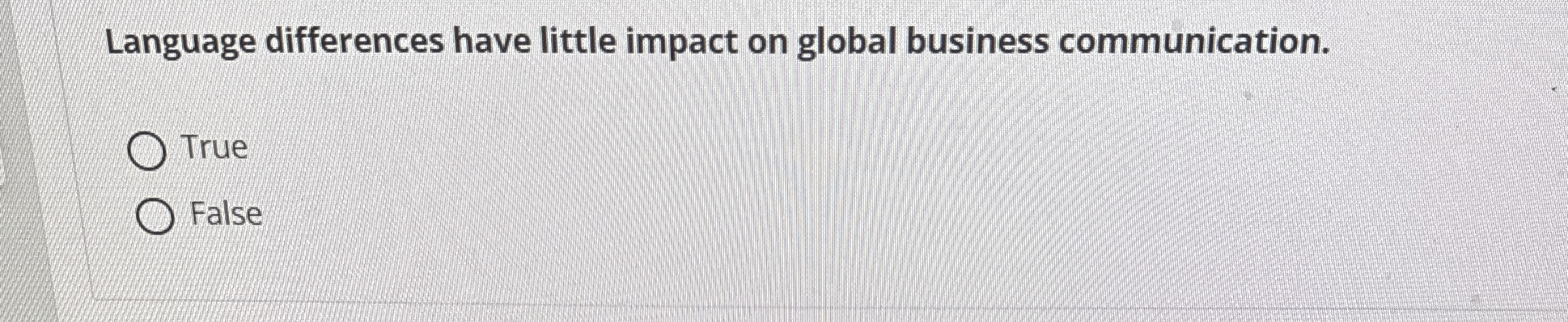 Solved Language differences have little impact on global | Chegg.com