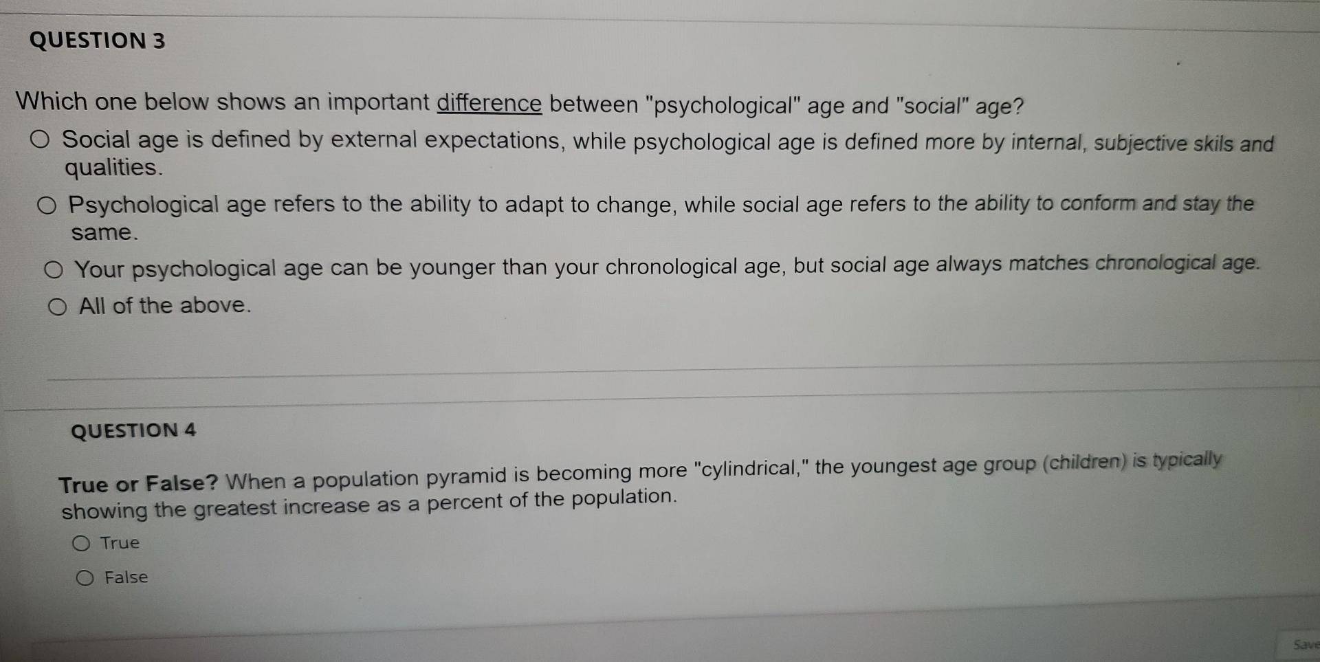 Solved QUESTION 3 Which one below shows an important | Chegg.com
