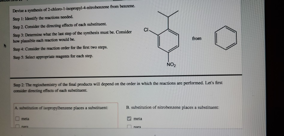 Solved CI Devise a synthesis of | Chegg.com