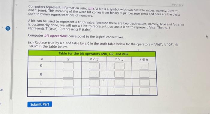 Solved please do both part one and see if you could figure | Chegg.com