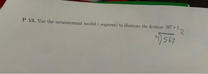 Solved P 13. Use the measurement model (segment) to | Chegg.com