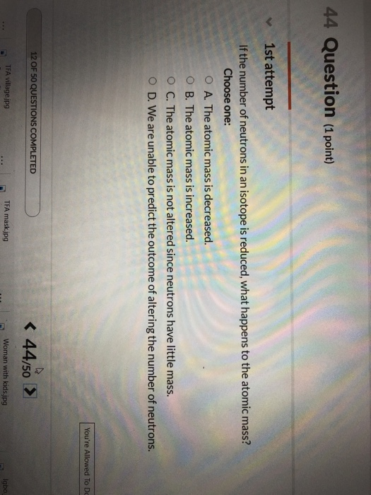 Solved 44 Question (1 point) 1st attempt If the number of | Chegg.com