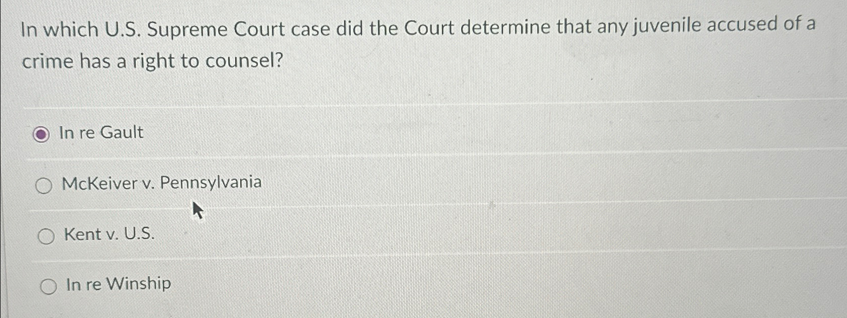 Solved In which U.S. ﻿Supreme Court case did the Court | Chegg.com