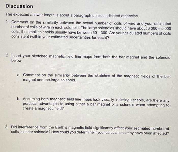 Solved Experimental Goals - Compare the magnetic field lines | Chegg.com
