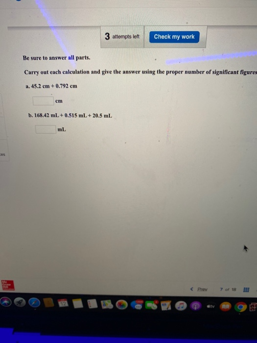 Solved 3 attempts left Check my work Be sure to answer all | Chegg.com