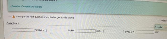 Solved Question Completion Status A Moving to the next | Chegg.com