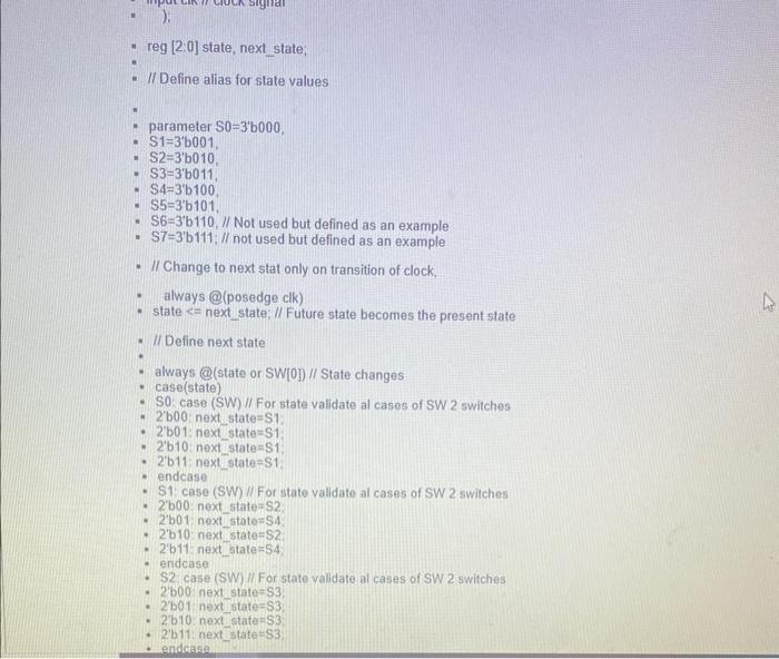 Solved For this code provided below identify the sequence of | Chegg.com