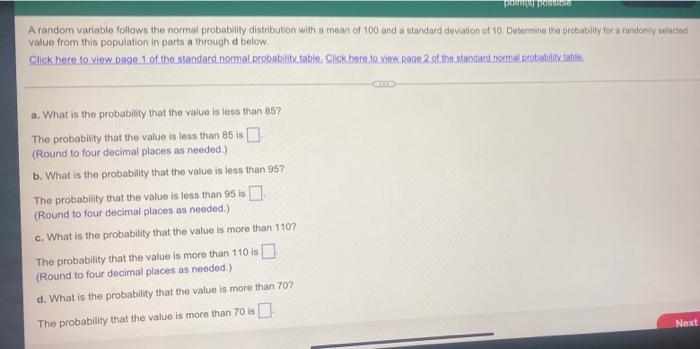 Solved A random variable follows the normal probability | Chegg.com