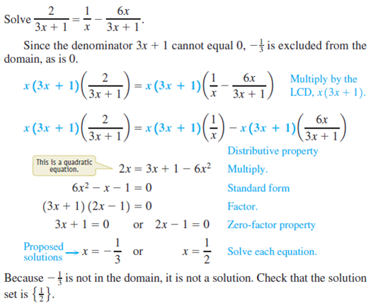 Solved: Solve each equation.ExamplesSolving a Rational Equation ...