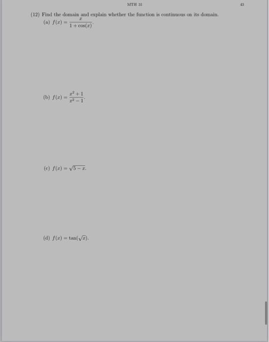 Solved Case (11) Explain whether the given function is | Chegg.com