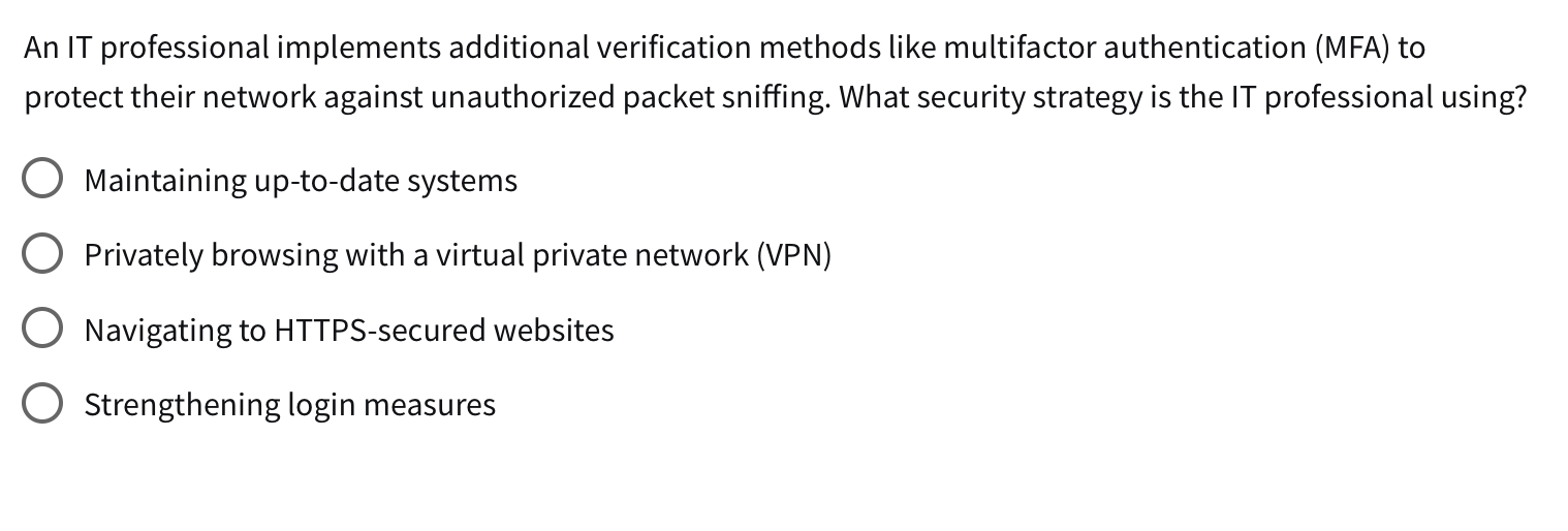 [Solved]: An IT professional implements additional verificat