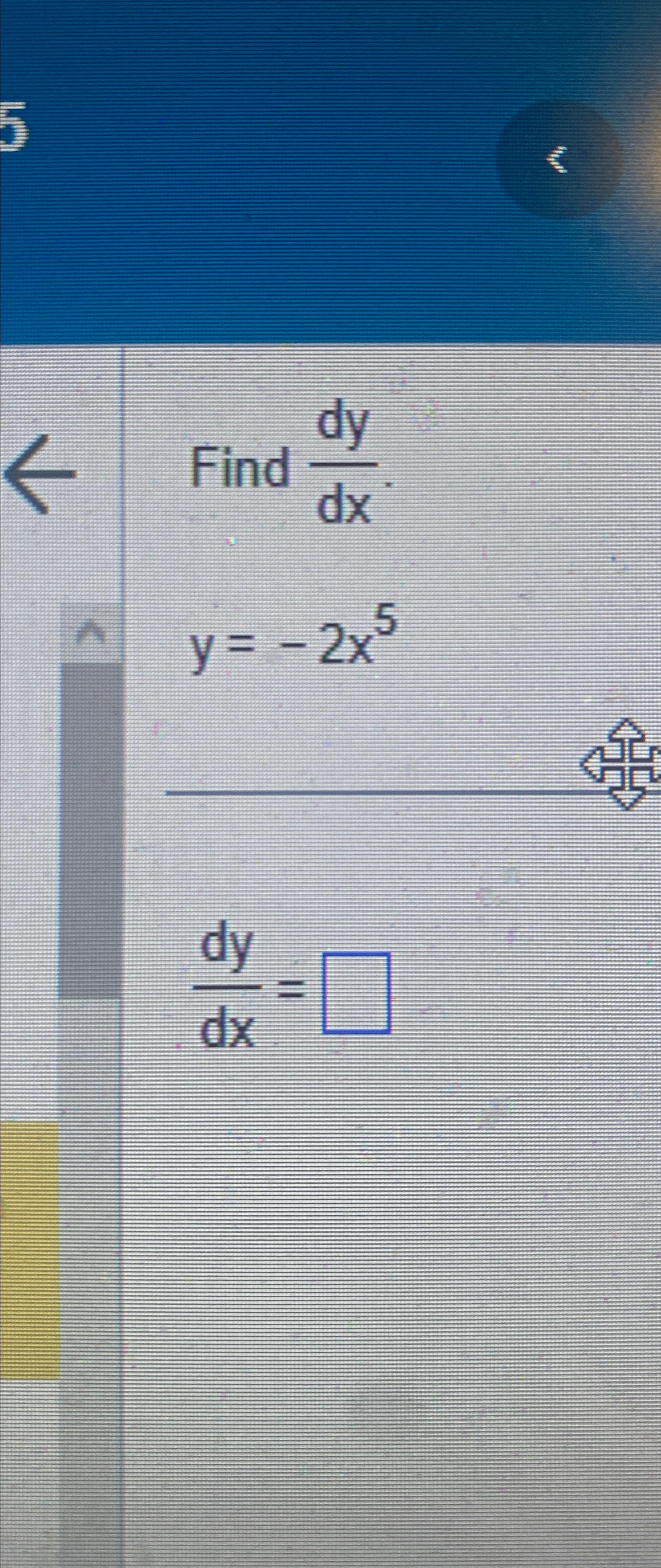 solved-find-dydx-y-2x5dydx-chegg