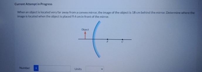 Solved Current Attempt in ProgressWhen an object is located | Chegg.com