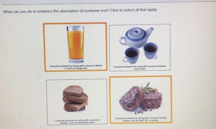 solved-what-can-you-do-to-enhance-the-absorption-of-nonheme-chegg