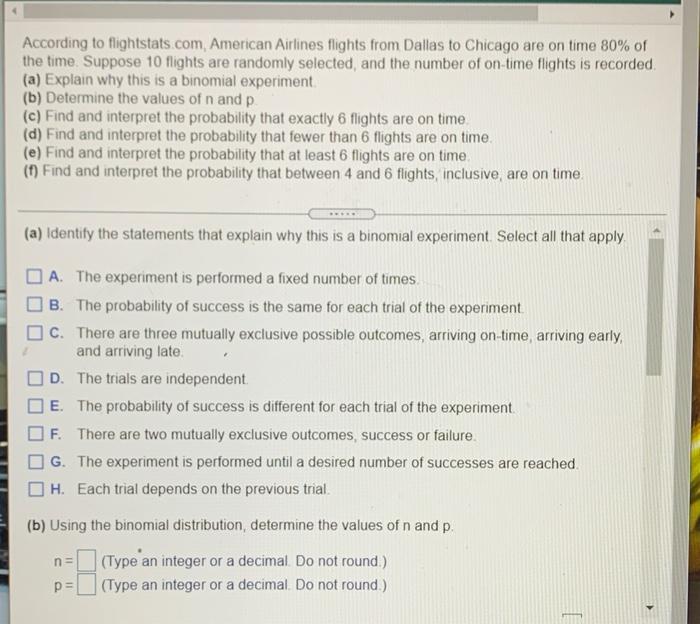 Solved According to American Airlines
