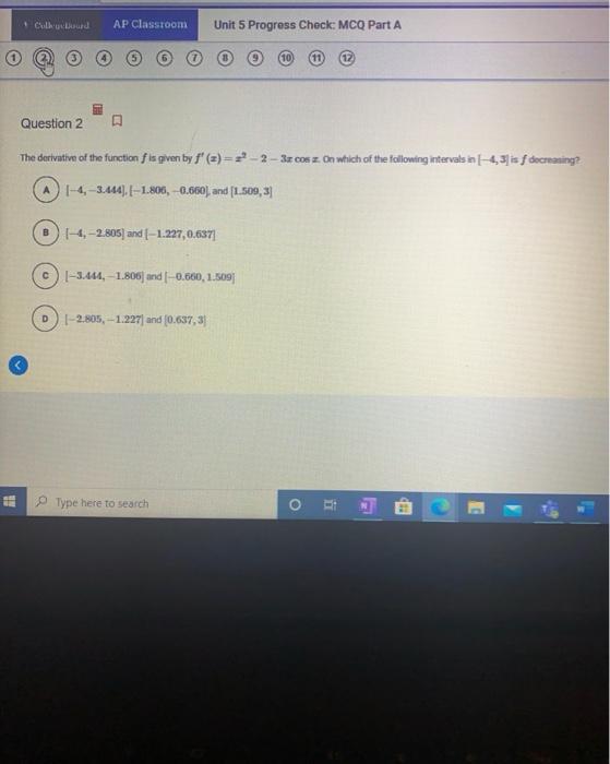 Solved Culku AP Classroom Unit 5 Progress Check MCQ Part A