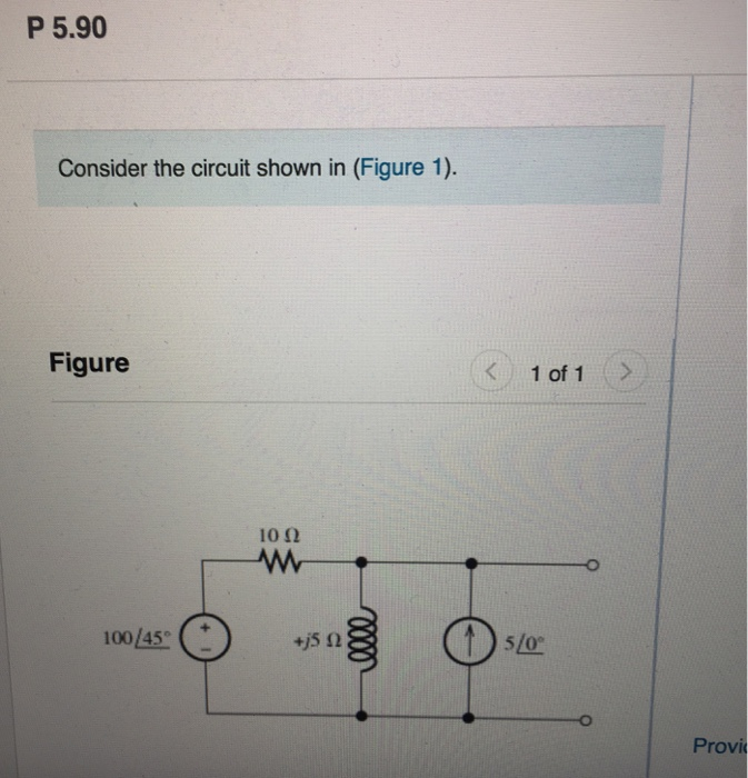 Solved P 5.90 Consider the circuit shown in (Figure 1). | Chegg.com