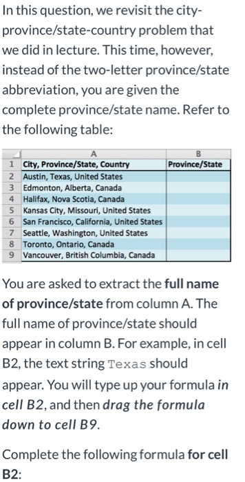 Solved In this question, we revisit the city- | Chegg.com