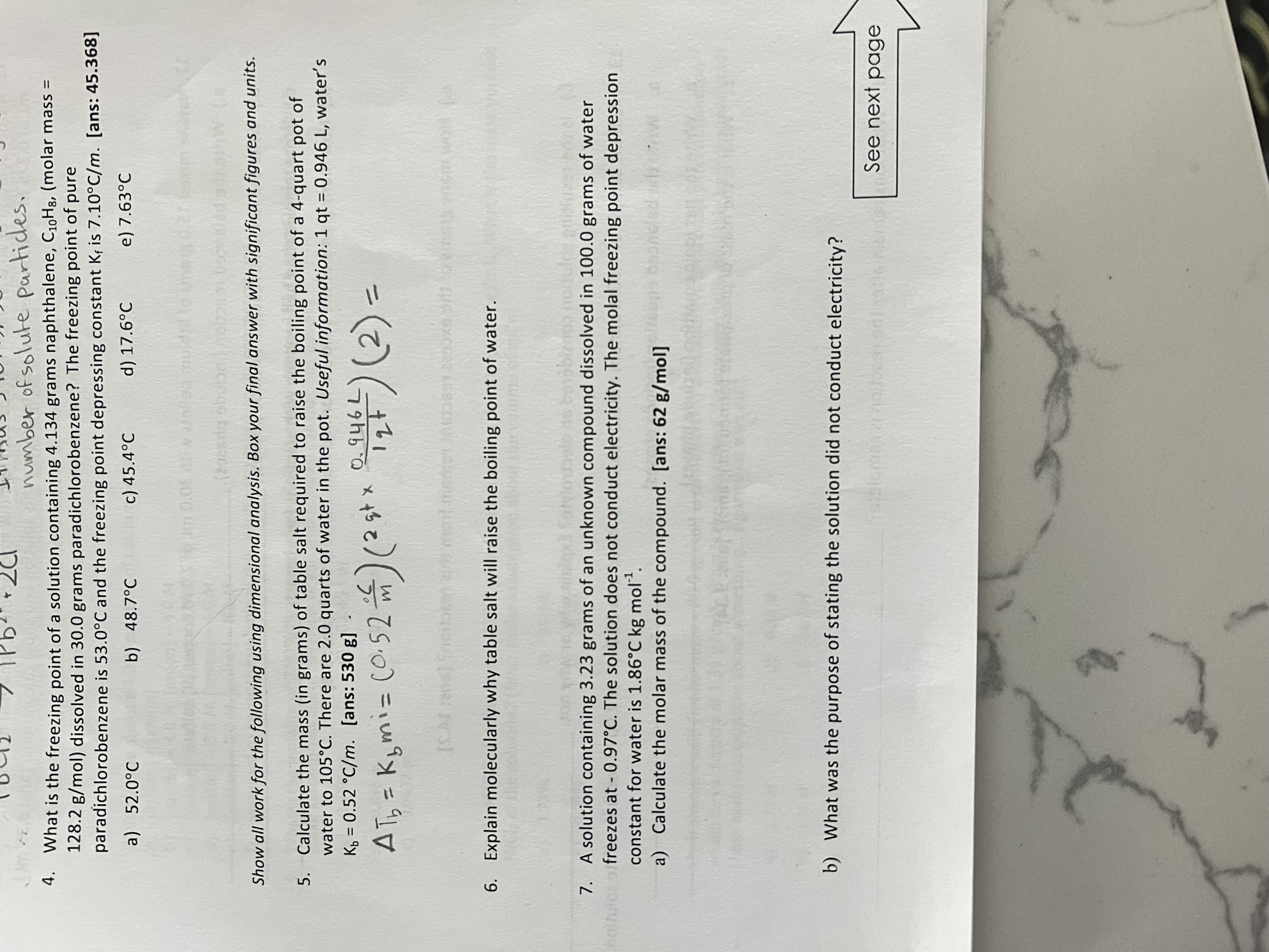 Solved Calculate the mass (in Grams) ﻿of table salt required | Chegg.com