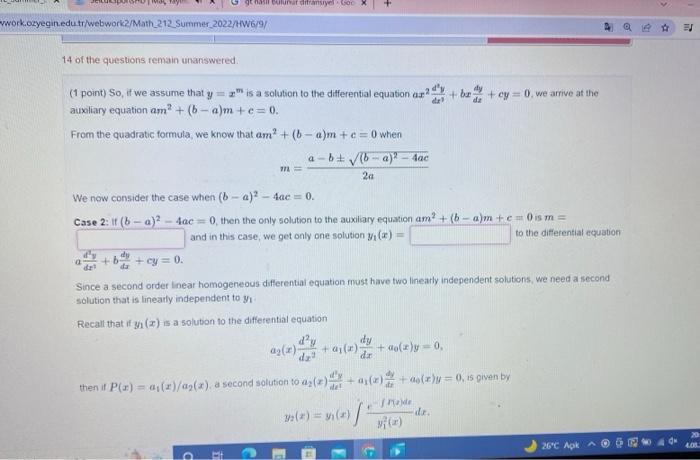 Solved This problem has multiple parts After you submit your | Chegg.com