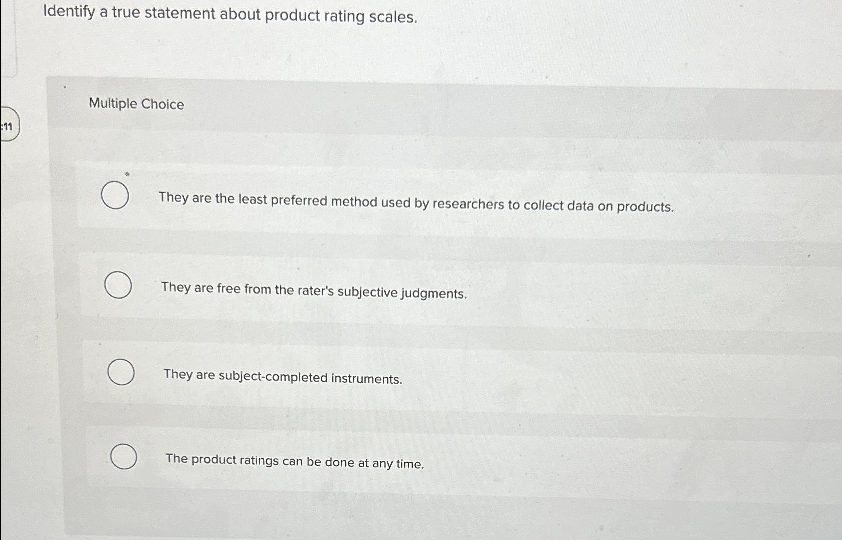 Solved Identify a true statement about product rating | Chegg.com
