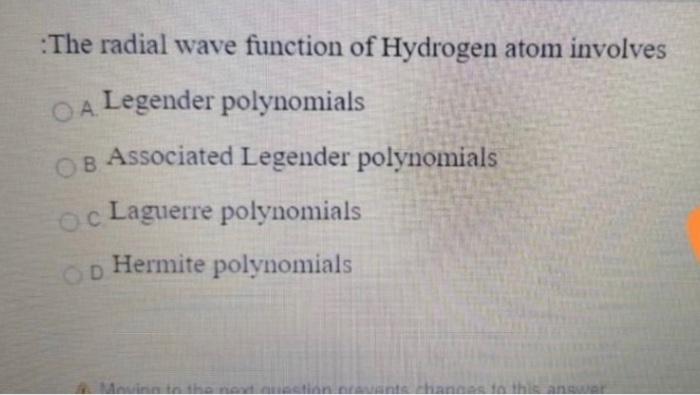 Solved 1- The Radial Wave Function Of Hydrogen Atom | Chegg.com