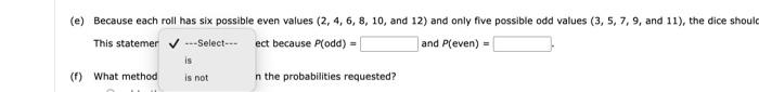 Solved Conider the experiment of roling a pair of dice. | Chegg.com
