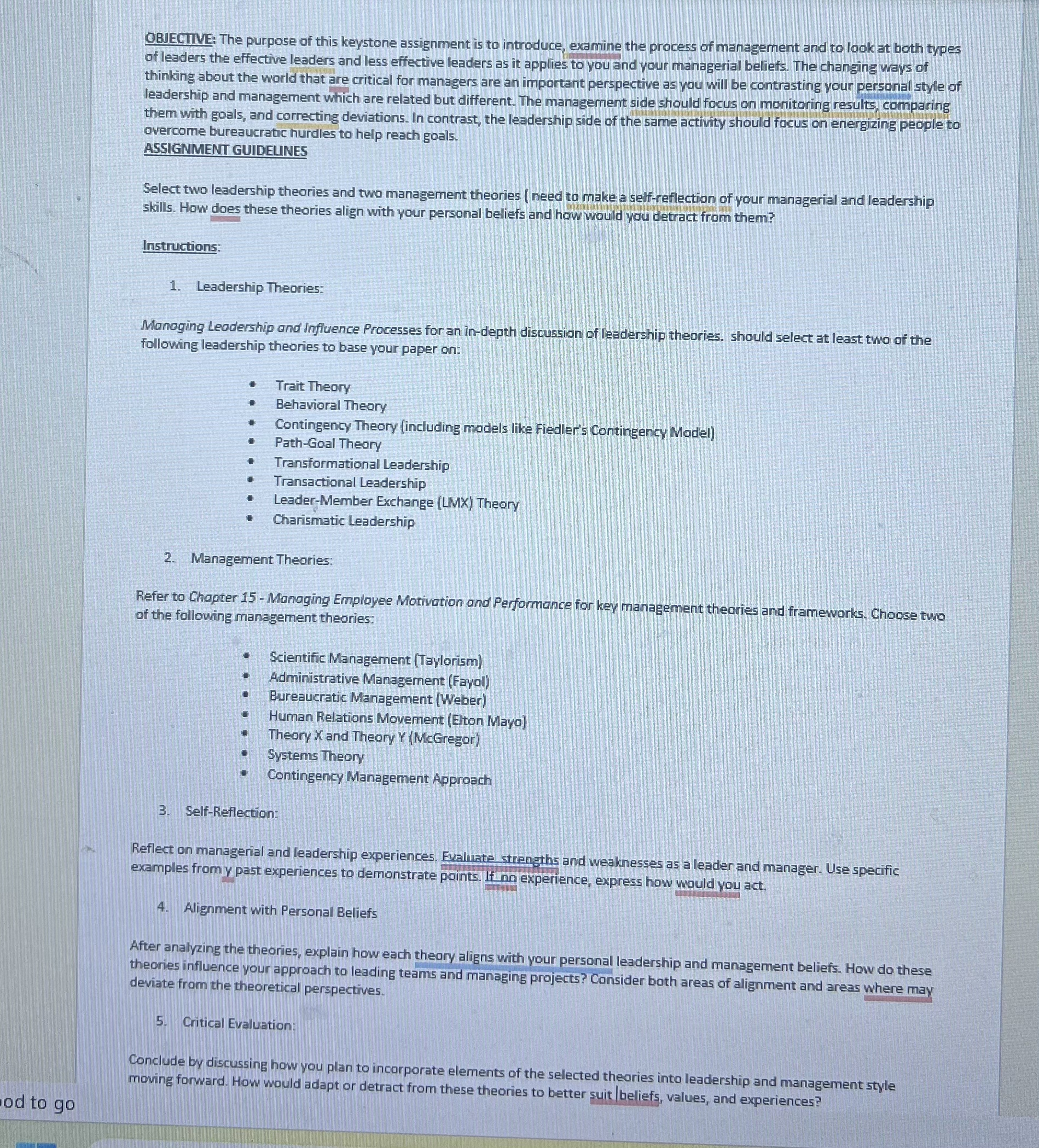 Solved OBJECIIVE: The purpose of this keystone assignment is | Chegg.com