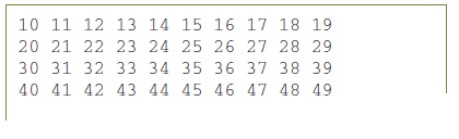 Solved: Write an application to print out the numbers 10 through 4 ...