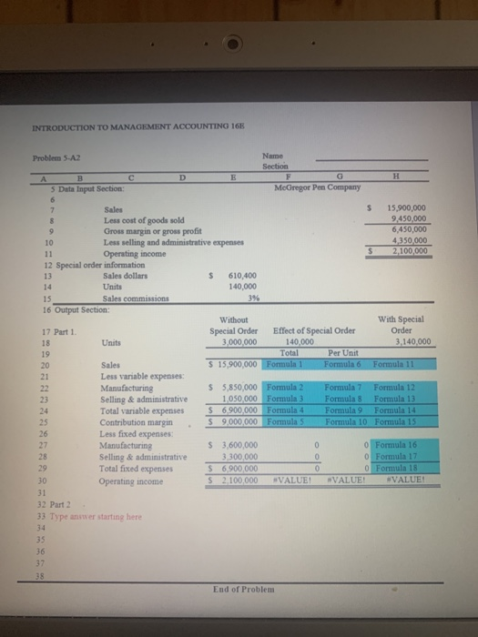 Solved INTRODUCTION TO MANAGEMENT ACCOUNTING 166 Problem | Chegg.com