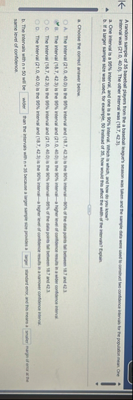 Solved A random sample of 35 ﻿baseball players from the a | Chegg.com