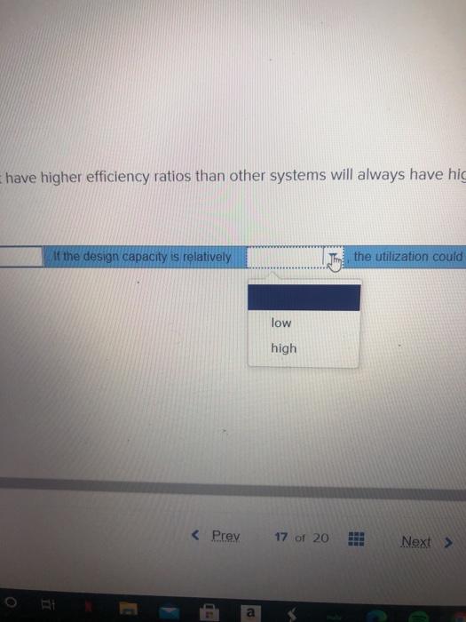 Solved Determine the utilization and efficiency for each of | Chegg.com