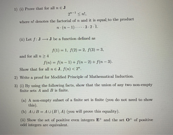 Solved 1 I Prove That For All N Ej 2 1 4 F N F N 1 Chegg Com