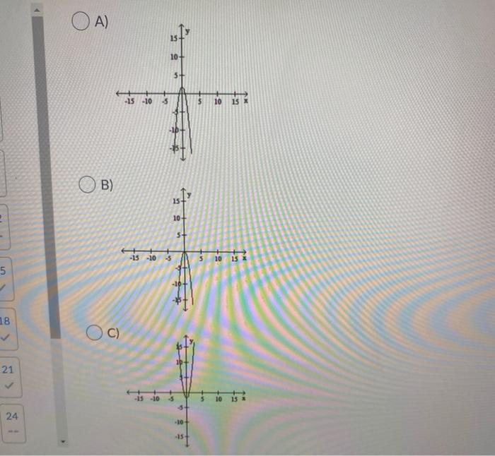 Solved The graph of a function is given. Choose the answer | Chegg.com