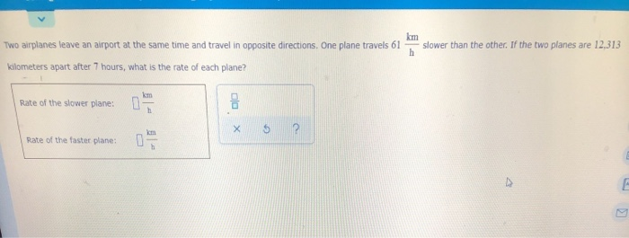 Solved Two Airplanes Leave An Airport At The Same Time And Chegg