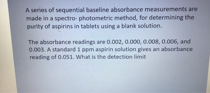 Solved Consider The Following Set Of Data Trial Number Chegg Com