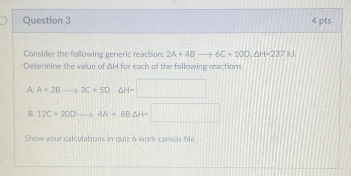 Solved Question 3 4 pts Consider the following generic | Chegg.com
